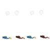 iplusmile 4sets Aquarium Diver Ornament Creative Floating Decor for Fish