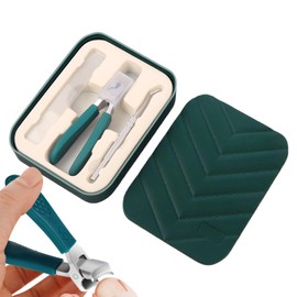 Nail Trimmer - Beveled Nail Grooming Tool with File and Spoon - Anti-Splash Wide Jaw Manicure Tool for Travel Pedicure Salon