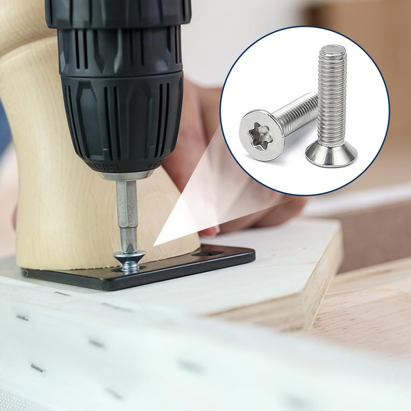 Drenky M4 x 45 mm Countersunk Screws Stainless Steel V2A