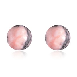 150pcs 8mm Pink Zebra Jasper Beads Natural Gemstone Beads Round Loose Beads for Jewelry Making Energy Healing Power Stones