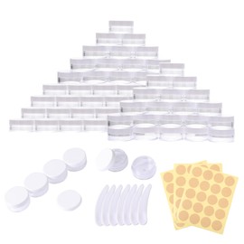 Pack of 71 Containers, 5 ml Empty Jars, Clear Jars, Cream Jars, Jars with Lid, Travel Sample Containers, Cream Jars for Filling Cosmetics, Lotions, Creams