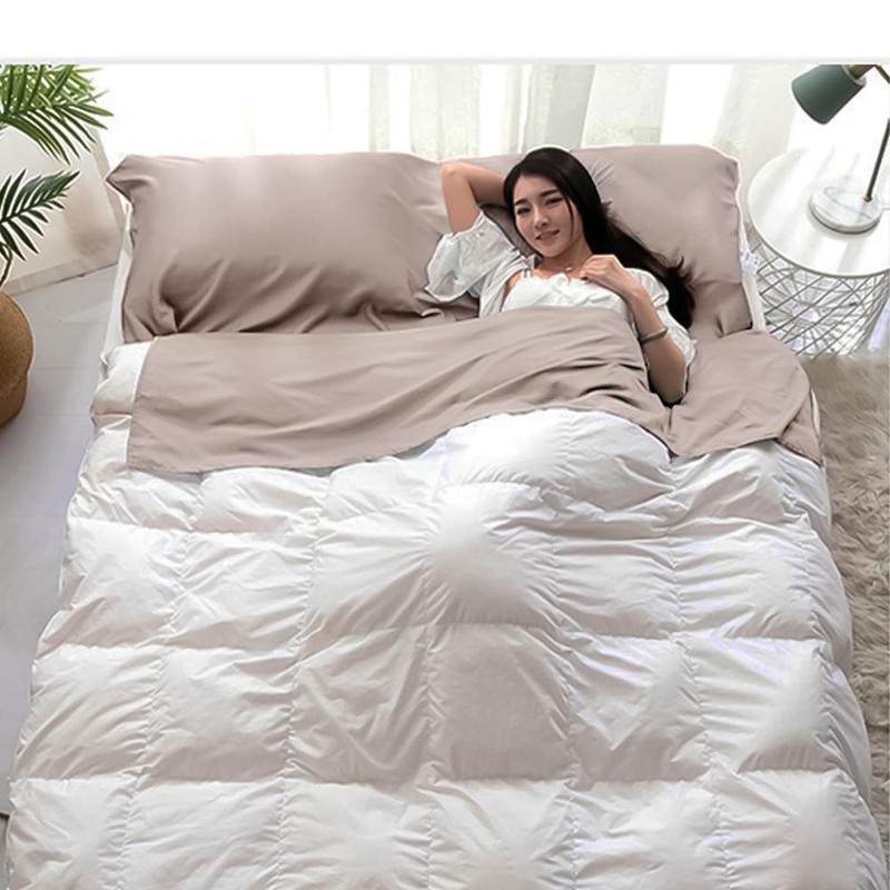 MongByYa Sleeping Bag Liner Lightweight Compact Sleeping Bag Sack Portable