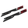 Mnneryss 2PCS Black Red Fender ZR2 Emblem Badge Compatible with