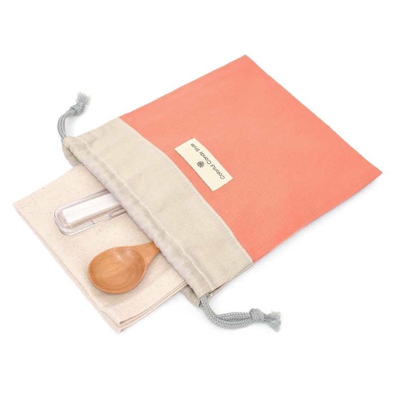 COLORFUL CANDY STYLE N7019000 Drawstring Bag, Medium, Gussetless Lunch Bag,
