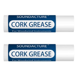 SOUNDACTURE 2PCS Cork Grease for Clarinet, Saxophone, Alto Sax, Woodwind Instrument Maintenance, Lubricant for Cork Joints, Easy-to-Use Grease Tube for Woodwind Care