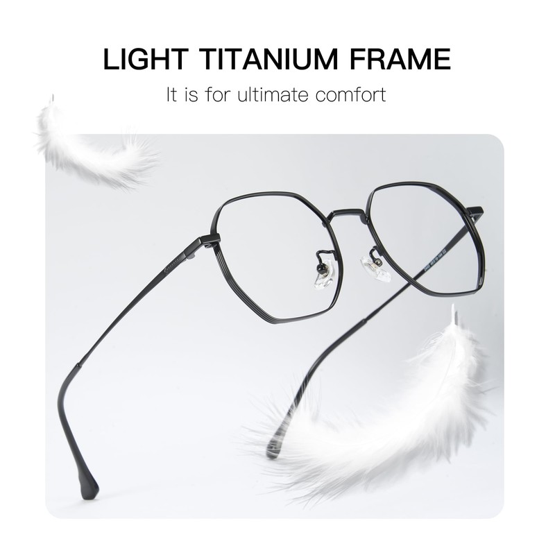 Cyxus 6024 Blue Light Cut Glasses, Children's Glasses, Anti-reflection, UV