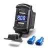 GCD 4.2A Dual USB Port Socket Charger Rocker Style 2.1A