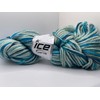 Bulky Wool Hand Paint Yarn Blues, Turquoise, Seafoam - 100%