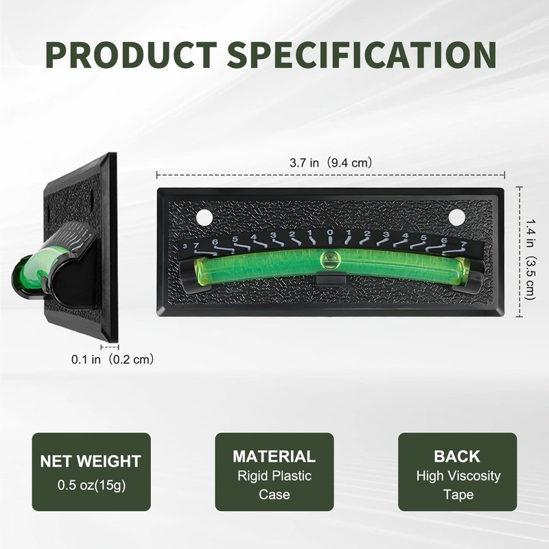 Rv Level Bubble 2-Pack, Bubble Level for Precision Leveling, Compatible