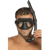 Cressi Unisex's Calibro and Corsica Snorkeling Set, Black, One Size