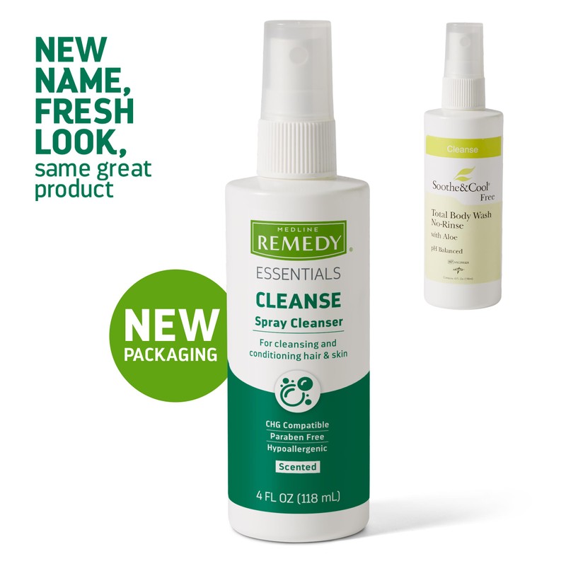 Medline Remedy Essentials Spray Cleanser (4 fl oz Spray), 1