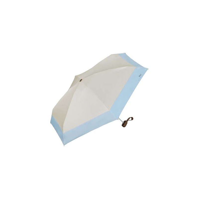 【2024】Wpc. 801-16423-102-EC Folding Parasol, Women's, Light Gray x Saxophone (Limited),