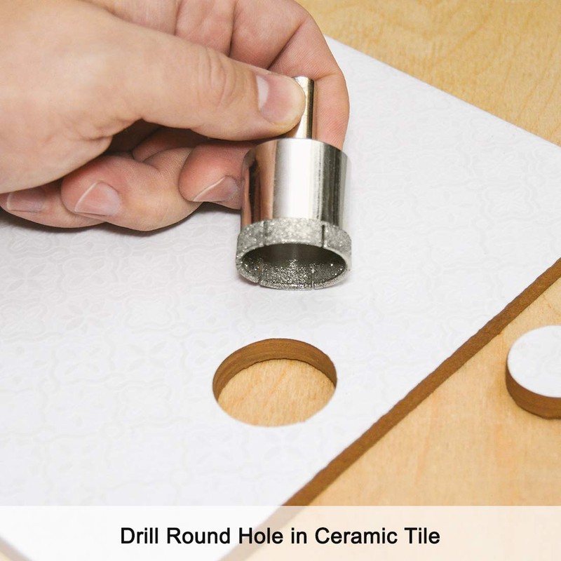 uxcell 4mm Diamond Drill Bits Hole Saws for Glass Ceramic