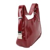 Women Underarm Bag Fashionable Glossy Surfaces PU Leather Shoulder Messenger