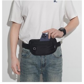 Money Belt bumbags for Men，Travel Essentials Passport Holder Travel Wallet with RFID Blocking Card,Money Bags Fanny Pack Belt Pouches for Men