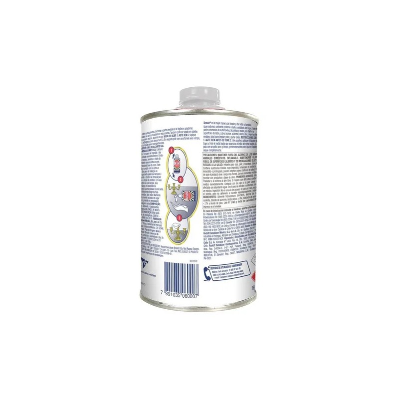 Limpiador de Metales en Pasta Brasso Pulidor 200ml