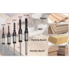 JIUWU Woodworker Square Hole Drill Bits, Mortising Chisel Set, 5pcs