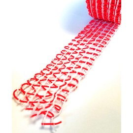 Salmon Ham Net, Smoking Net, Cooking Net, Red, White, 12 Calibre, Elastic, 10 m, Ham Net