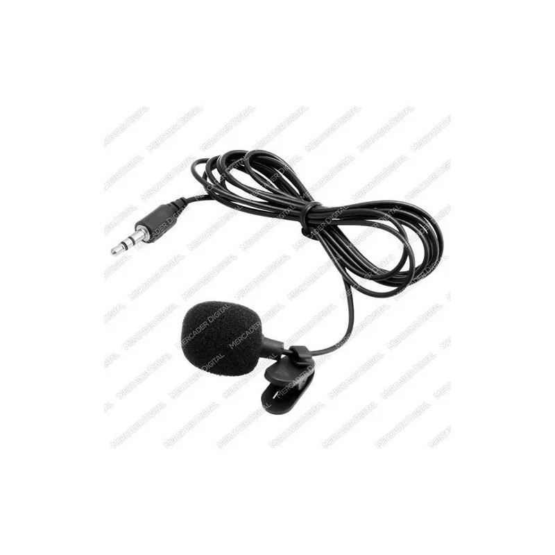 Mercader Digital Micrófono Lavalier Clip Para Solapa Jack 3.5mm