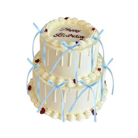 20Pcs Bow Cupcake Toppers - Bowknot Ribbons Coquette Party Decorations for Birthdays, Weddings, and Baby Showers(Blue)