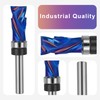 SpeTool Coated 1/4 Flush Trim Router Bit with Top Bearing,