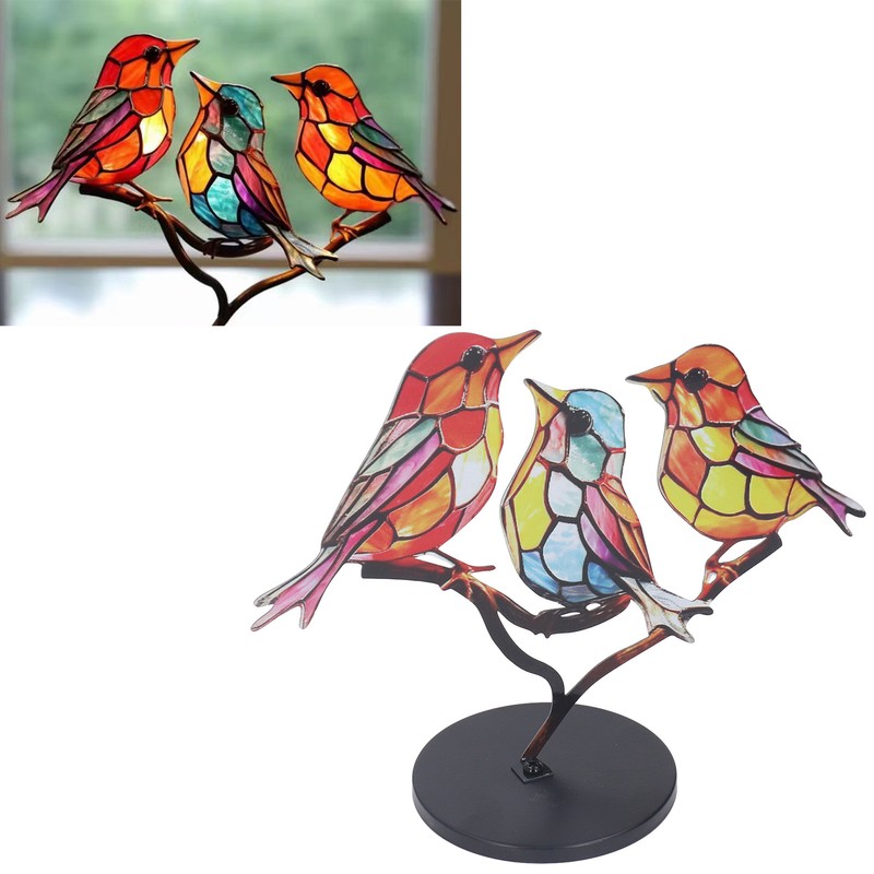 Alloy Metal Bird Series Home Decoration Stress Relief Base Removable