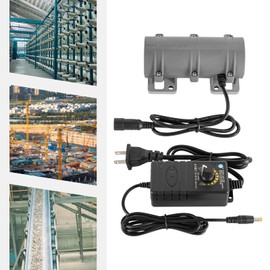 YUNLAIGOTOP Vibration Motor, DC 12V Sieve Vibration Motor, 3200RPM Rotary Speed Vibrating Motor with Power Adapter, Electric Vibrating Motor for Massage Beds, Car Warning Systems, Vibrating Screens