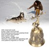 Deer Shape Hand Bell Vintage Plating Process Rustproof Polished Finish