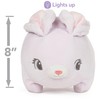 GUND Glow Bops BunBop Bunny Stuffed Animal, Touch Activated Glow