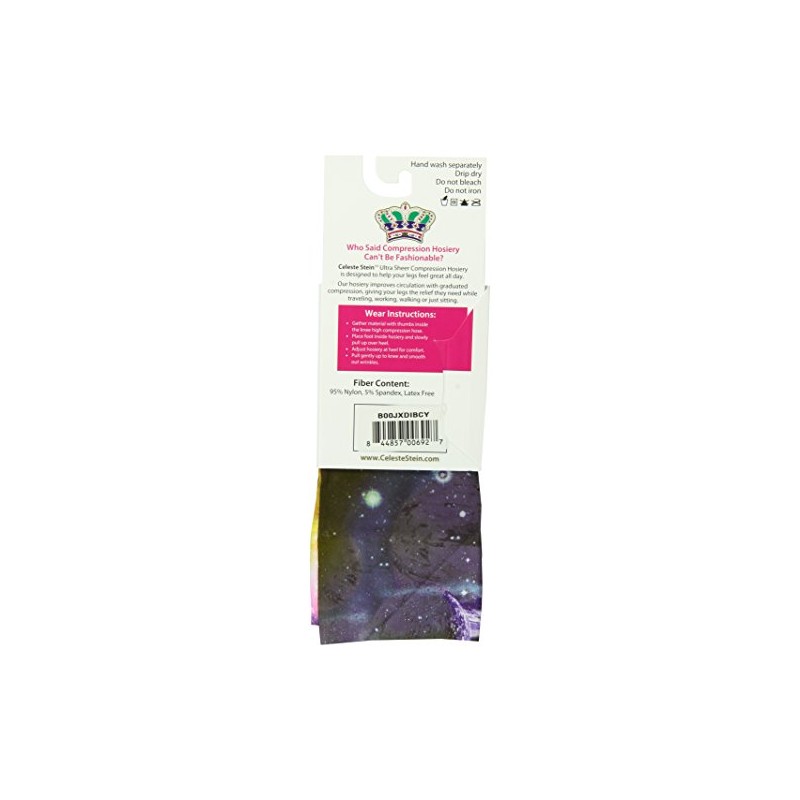 Celeste Stein Therapeutic Compression Socks, Multi Planets, 8-15 mmHg, Mild
