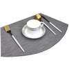 GoTCele Wedge Placemats for Round Dining Table Woven Vinyl Easy
