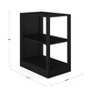 Martha Stewart Kayden Home Office Modular 2-Tier Bookshelf with Open