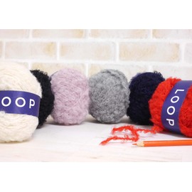 DARUMA 5850 Loop Yarn Extra Thick Col.5 Gray Type 1.1 oz (30 g) Approx. 16.9 ft (43 m)