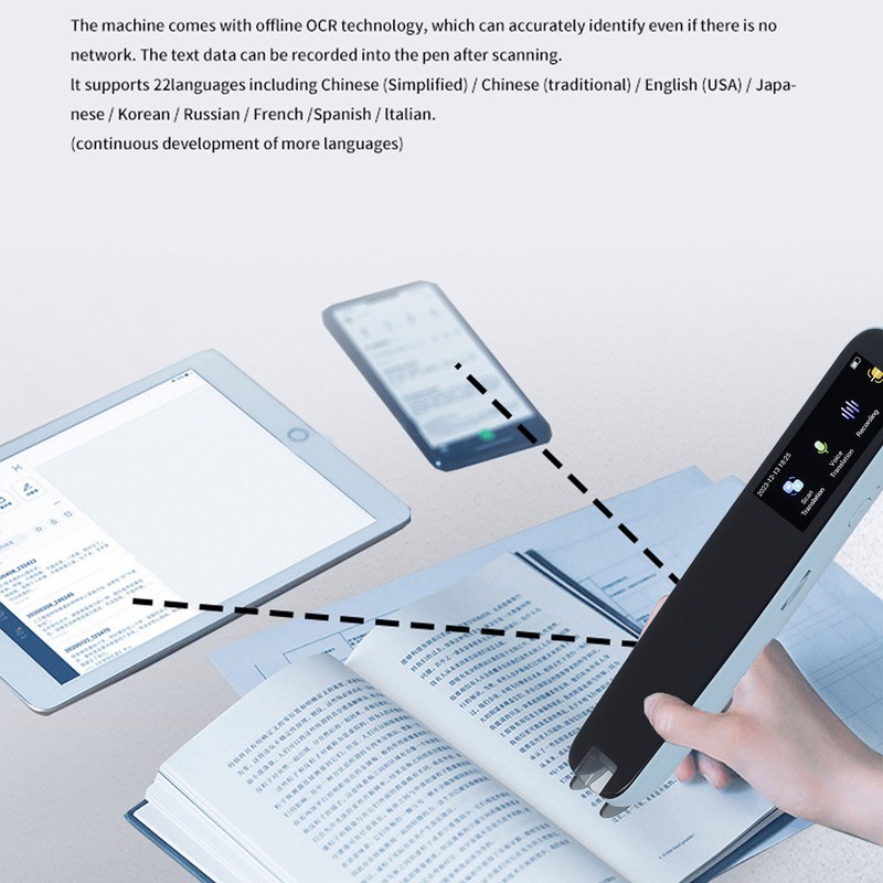 Scan Reader Pen International Edition ABS Multifunctional Smart Voice Translator