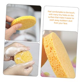 Outanaya 20Pcs Cellulose Powder Puff Makeup Remover Sponges Soft Blending Sponge Pads for Face Cleaning Reusable Beauty Tools for Travel and Daily Use