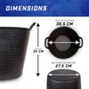 Faithfull Eco Flex Tub, Multi-Purpose, Durable & Sustainable Flexible Bucket