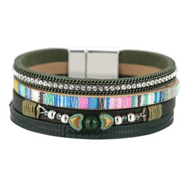 Stocking Stuffers Holiday Outfits for Women 2024 Boho Bracelets for Women Leather Bracelets for Women Turquoise Bracelet Wrap Bracelet Pearl Bracelet Stackable Bracelets Boho Jewelry