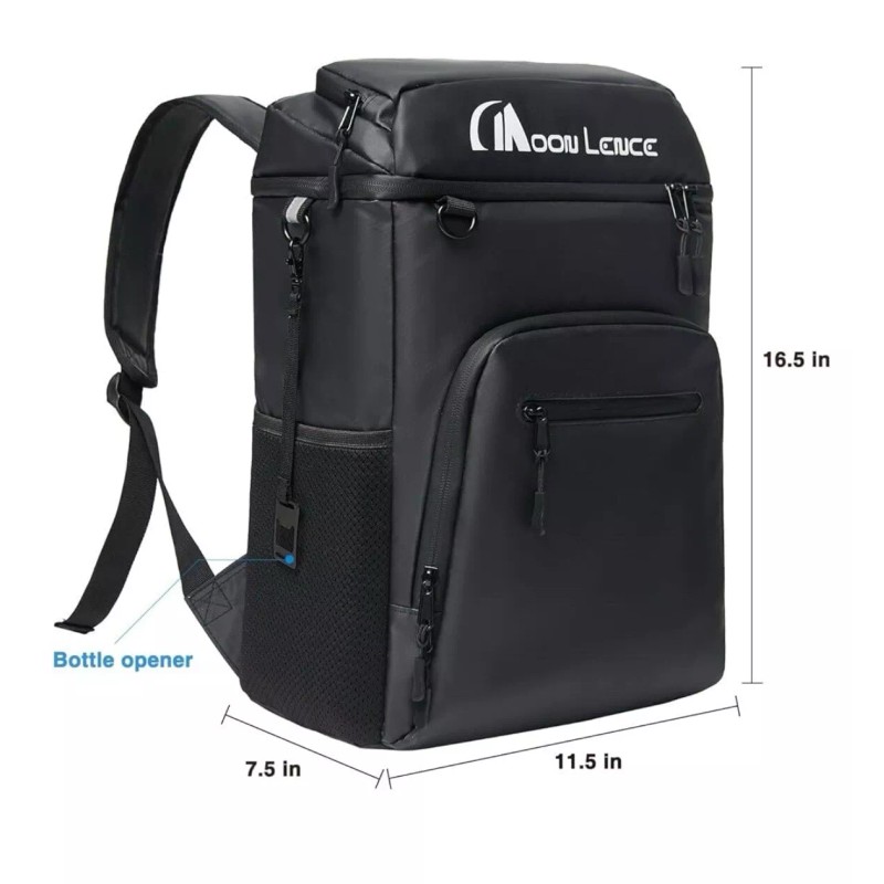 MoonLence Cooler BackPack, 32 Cans Capacity, Insulated Leak Proof Camping