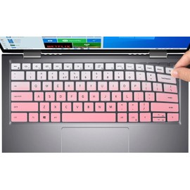 Keyboard Cover for 2023 Dell Inspiron 16 5620 5625 5630 5635 7620 7630 7635 / Inspiron 14 5430 5410 5415 5418 5420 5425 7415 7420 7425 7430 7435 / Dell Inspiron 13 5310 5320 -Ombre Pink