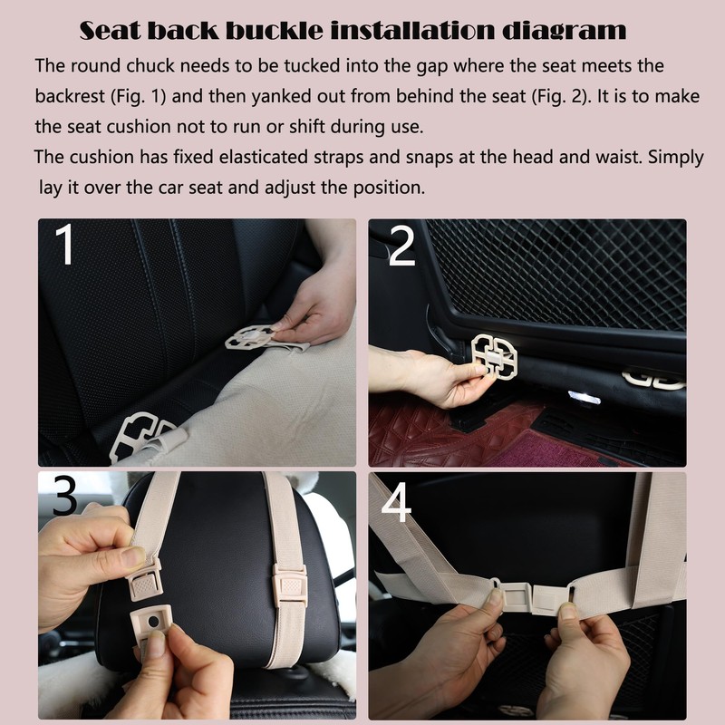 AGFNGE Natural Fur Sheepskin Universal car seat Covers for seat