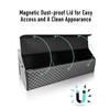 Fyzeoty Trunk Organizer for SUV - Leather Storage Box, Extra
