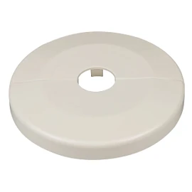 FUX Pack of 2 Single Heating Pipe Rosette Extra Large Outer Diameter 85 mm, Inner Diameter 10 mm - 43 mm, Heating, Pipe Cover, Cover Rosettes, Trim, Radiator Rosettes (15 mm, Cream White RAL 9001)
