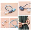 4 Pack Curtain Tie Backs, Magnetic Curtain Tiebacks,Modern Curtain Holdbacks,