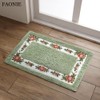 FAONIE Pretty Floral Rural Style Romantic Rose Flower Rug Shaggy