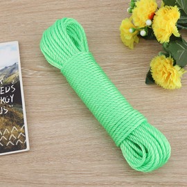 Cocoarm 20 M Nylon Wäscheleinen Seillinie Kabel Helle Farbe 65,6 Fuß Strickschnur Zum Gartencampingkleidung mit Stabilem Nylonmaterial (Green)