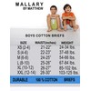 MALLARY BY MATTHEW Calzoncillos 100% algodón para niños (paquete de