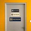 Signs ByLITA Basic - Letrero unisex para baño (azul) -