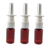 2PCS 20ML / 0.68 Oz Empty Glass Spray Nasal Bottle