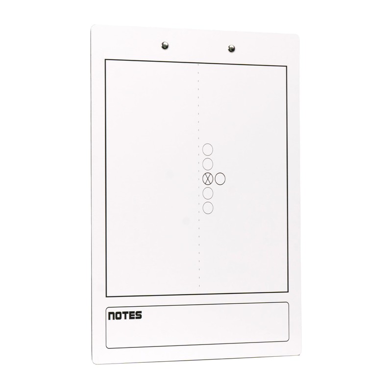 Elite Clipboards Football White Dry Erase Coaches Clipboard | Double-Side