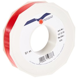 Bastglanzband 25mmx91m rot